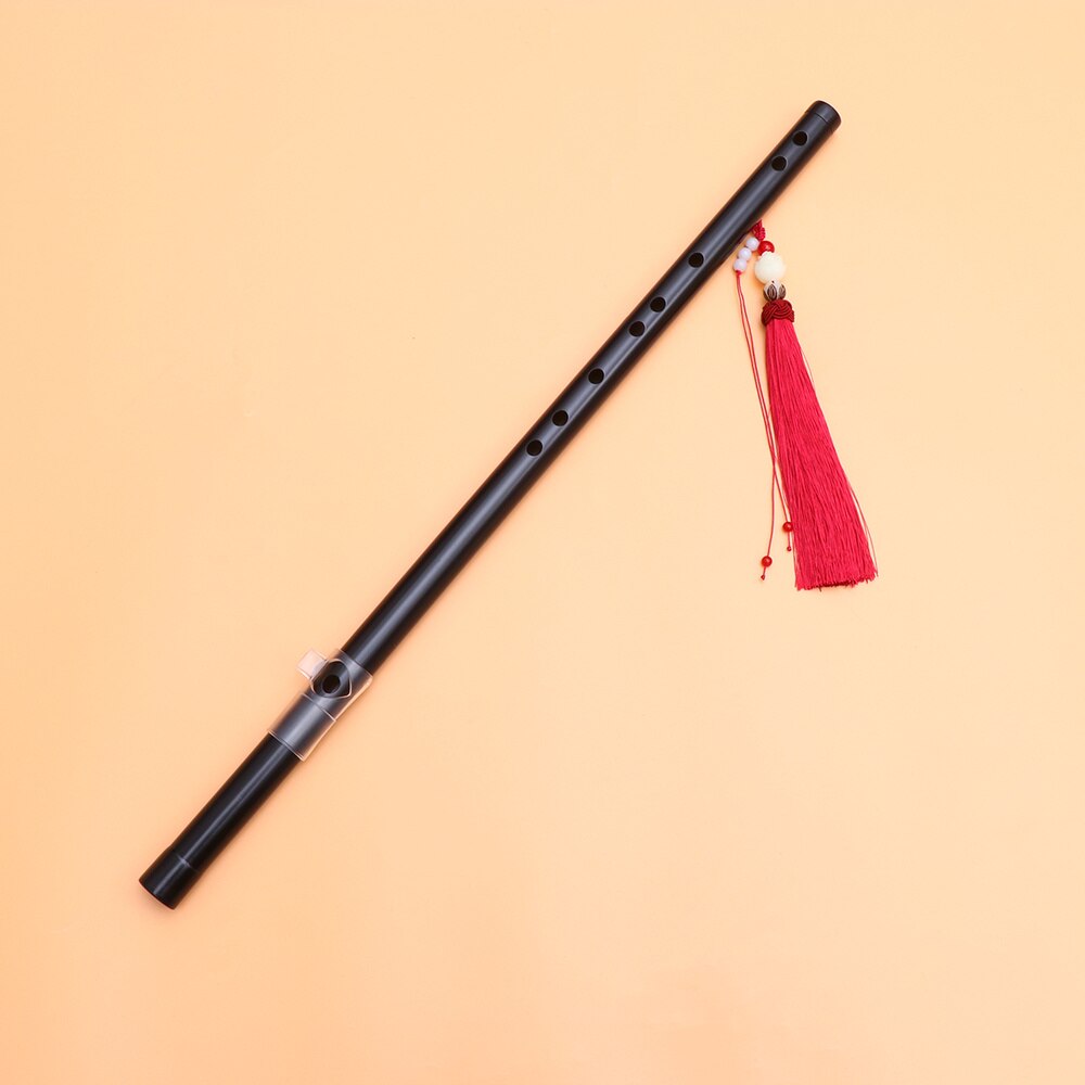 1 set professioneller bambusflöte mit filmloch und filmhalterung (schwarz, zubehörfarbe zufällig)