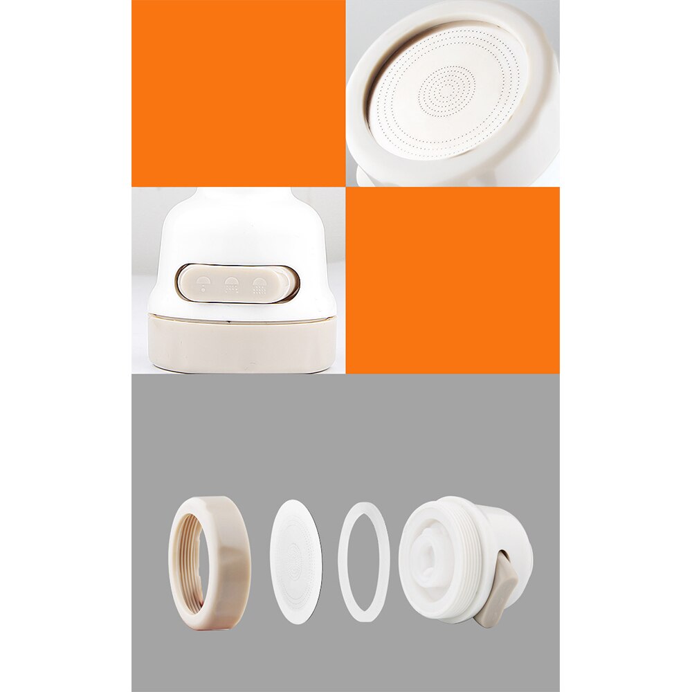 Pyörivä vesihanan ilmastin vesisuutin säästävä hana suodatinsovitin suihkupää keittiön hanan jatke kotikeittiöön