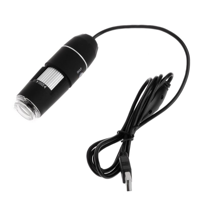 1600x 8 led usb digitalt mikroskop forstørrelsesglass kamera endoskop med linjalbrakett