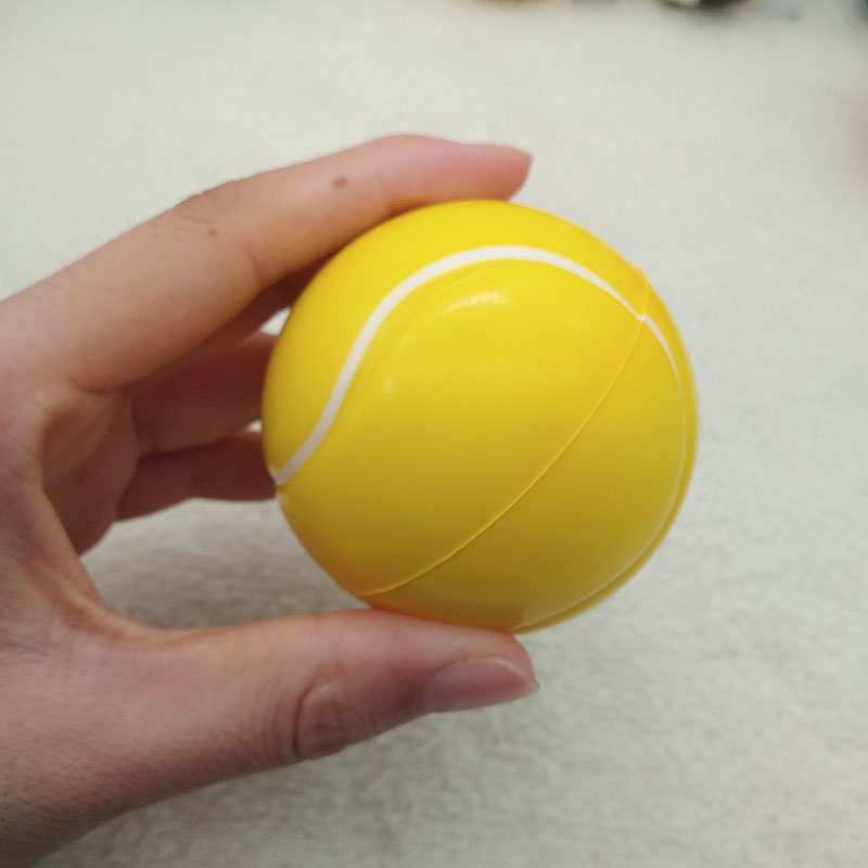 Leksaker tennis stressboll mjukt skumgummibollar squeeze squishy stress relif leksaker för barn barn 6.3cm/10cm: 6.3cm