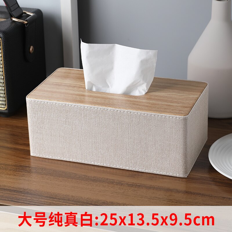 black wood tissue box square vintage reusable tissue box container retro Servilletas De Papel napkin dispenser EA60ZJ: white large