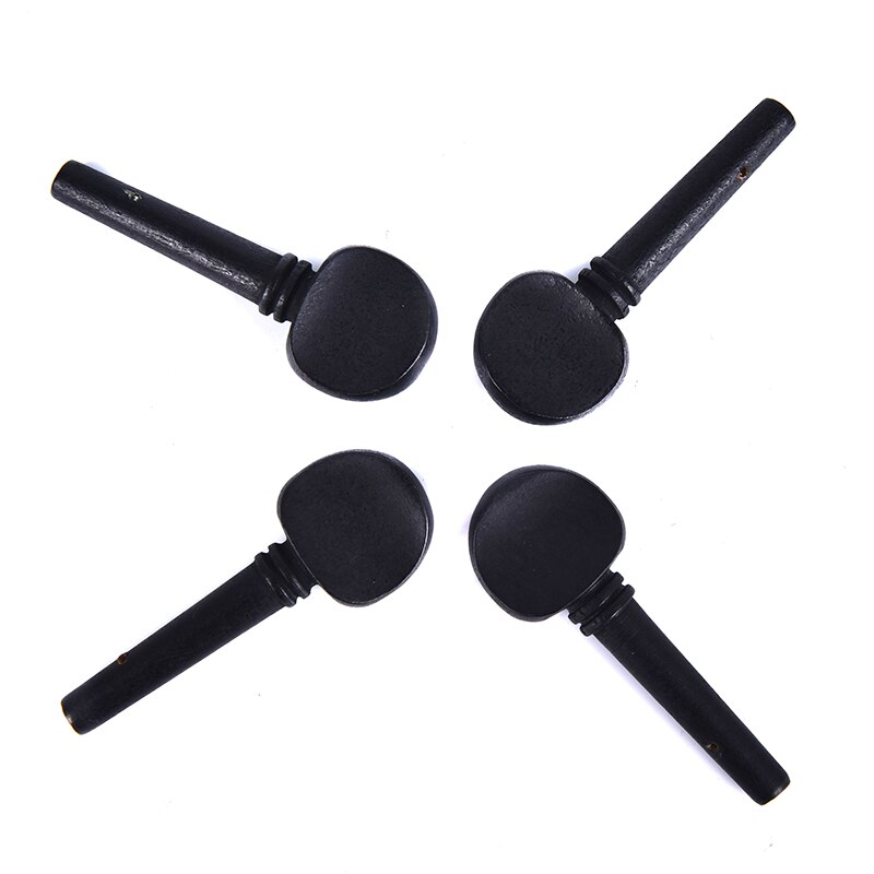4 Uds 4/4 chelo de ébano clavijas negro Mango del eje instrumentos musicales de accesorios para violonchelo herramienta