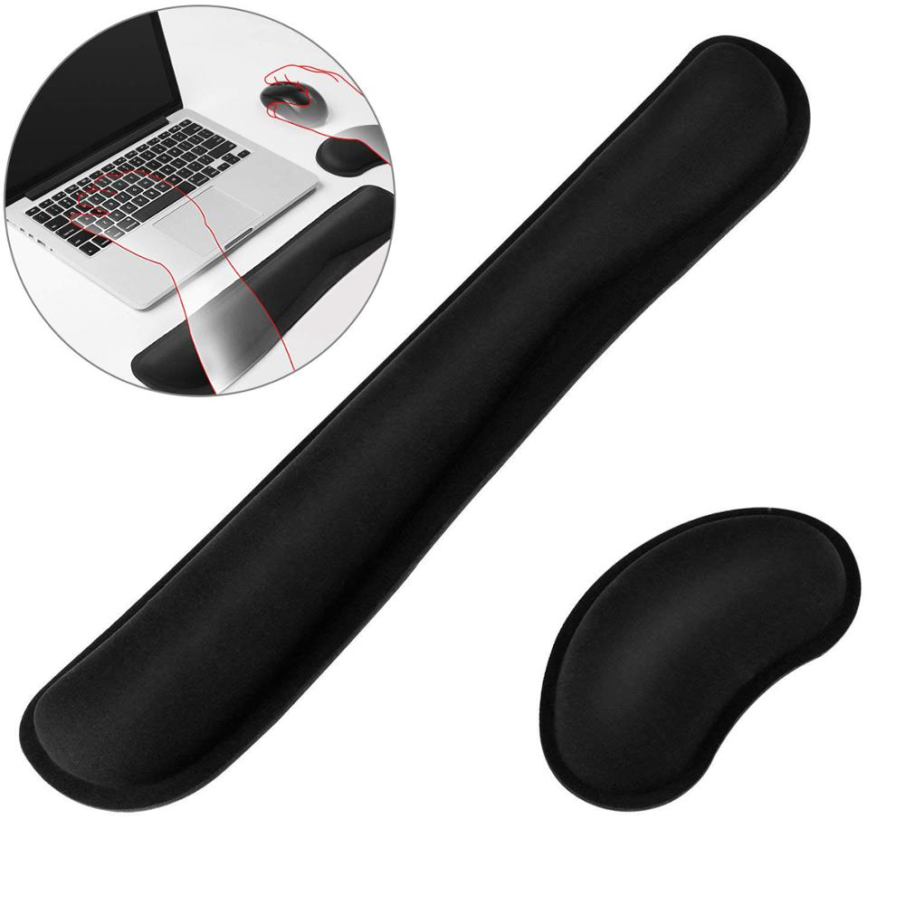 Novo teclado descanso de pulso almofada de pulso mouse pad memória espuma fibra superfina durável confortável mousepad para jogos de escritório