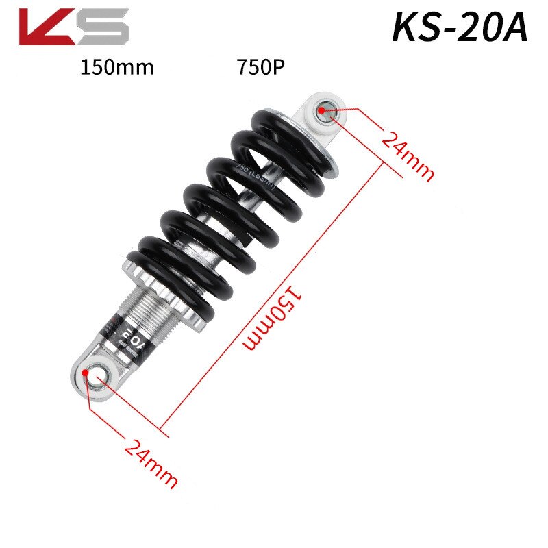 120-190mm KS amortisseur VTT pliant vélo Scooter électrique ressort amortisseur amortisseurs arrière