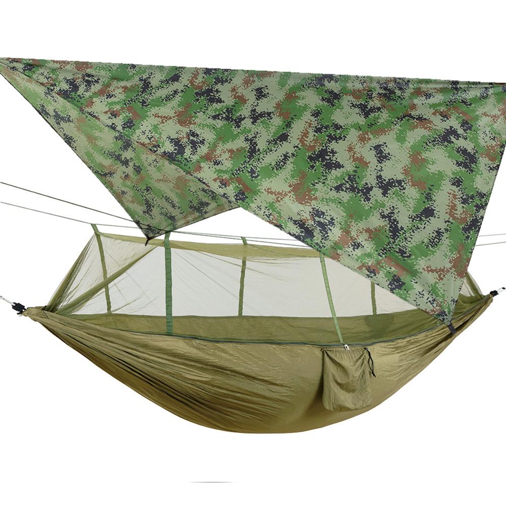 Hamac de Camping Portable étanche, tente, auvent de pluie, moustiquaire, en Nylon: type A