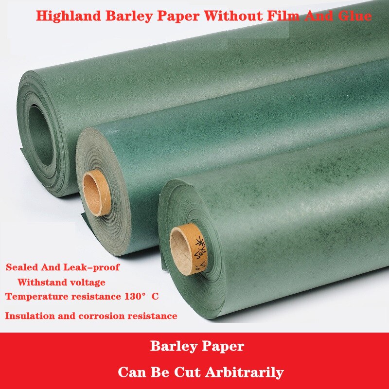 0.5m X 1m Highland Gerst Groen Omhulselpapier Isolatie Pakking - Hoge Temperatuur Weerstand 0.2mm