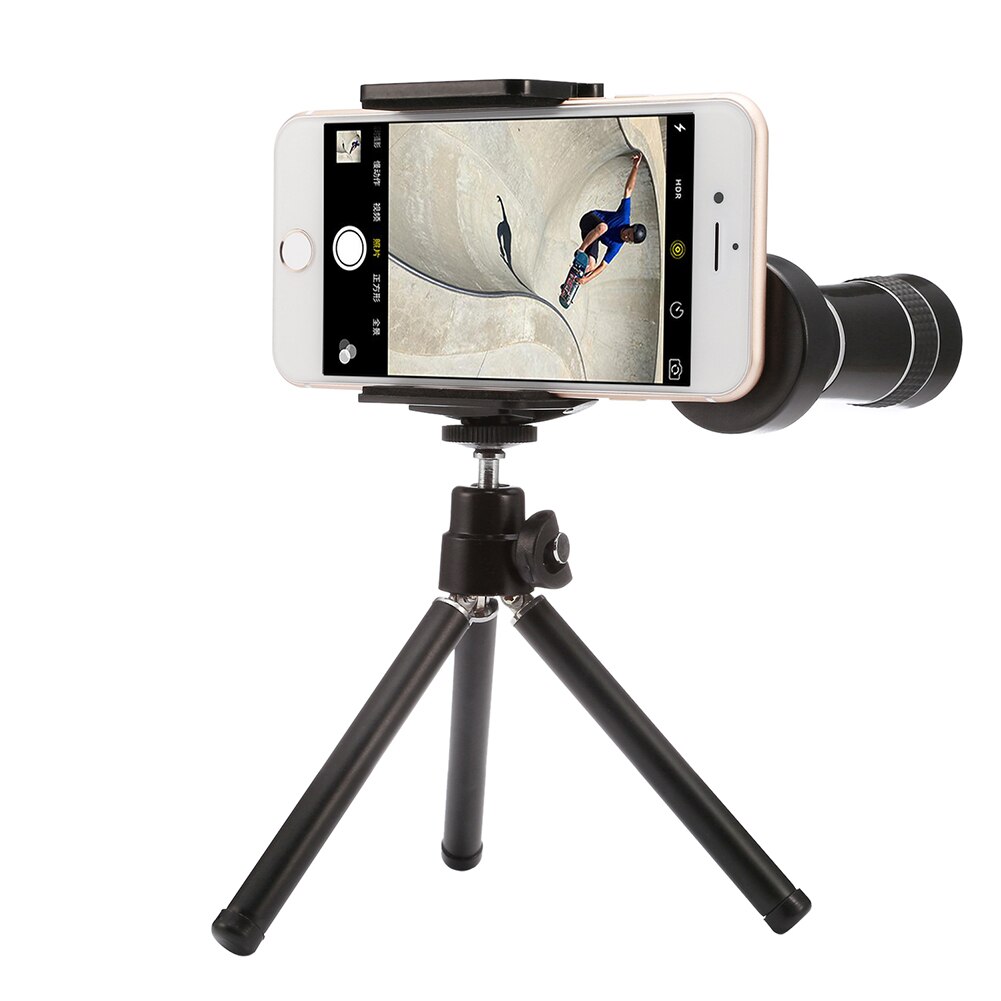 Telefoon Lens 10X Groothoek Zoom Tele Lenzen Camera Kits Met Statieven Lens Op De Telefoon Voor Iphone Samsung Xiaomi smartphone