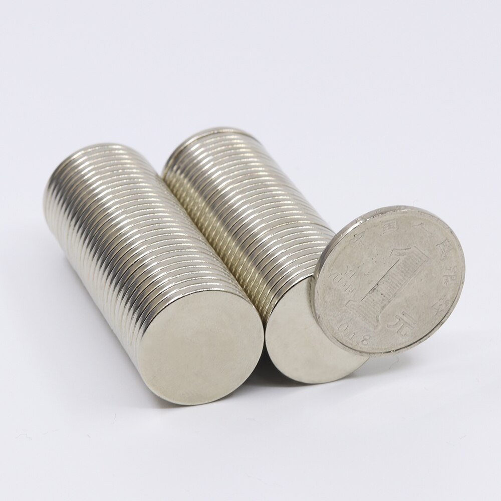 50 Stuks 20X2 Neodymium Magneet 20 Mm X 2 Mm Super Krachtige Sterke Permanente Magnetische Imanes N35 Ronde ndfeb 20X2