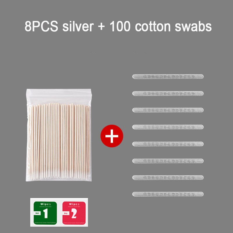 Universal Tablet Staub-proof Net Rost-proof Wasserdichte Net Staub Stecker Net Lautsprecher Staub Abdeckung Reinigen Schützen für ipad Huawei Xiaomi: 8pcs Silver