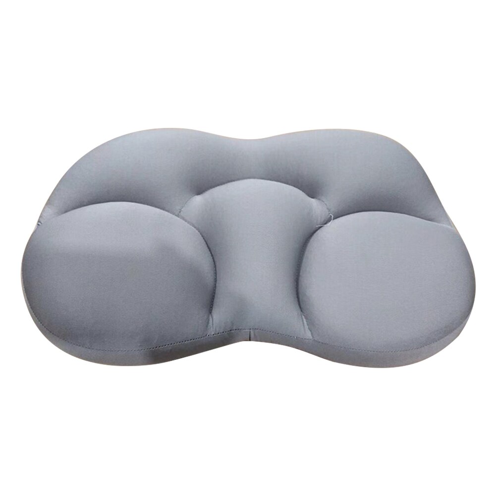 3D Hals Micro Airball Kussen Diepe Slaap Head Rest Luchtkussen Overdrukventiel Kussens Wasbaar Kussen: blue