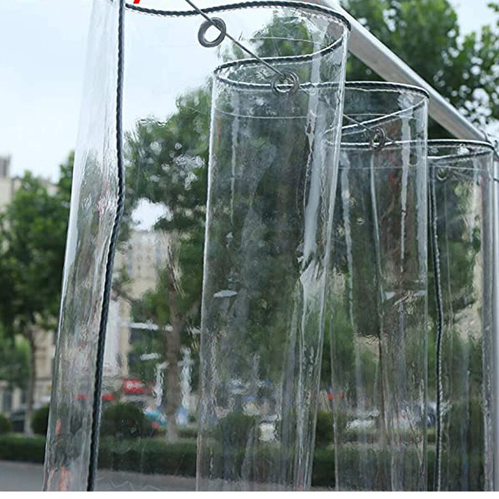 Tissu imperméable Anti-pulvérisation pour voiture # g3 | Avec bâche à boutons renforcée, rideaux de porte transparents de 3ml