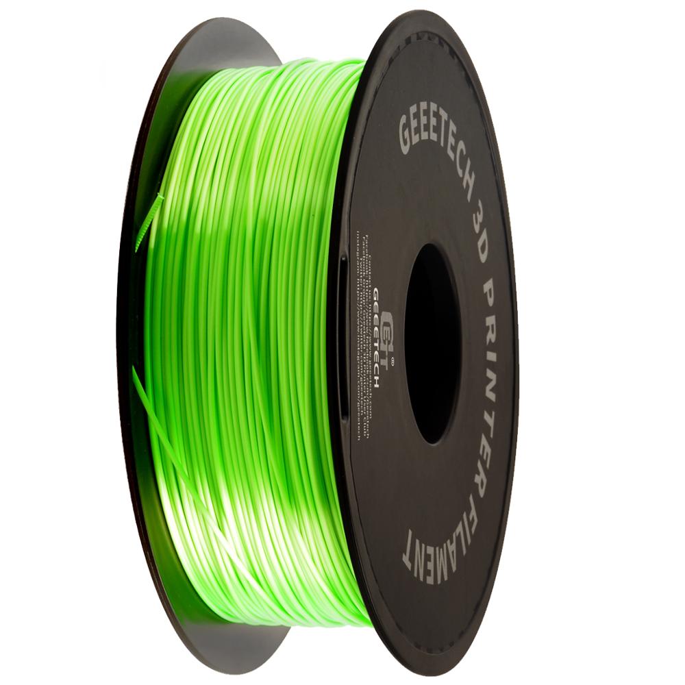 1KG PLA Filament For 3D Printer 1.75mm Filament Silk Filament Muticolor 3d Printer Filament PLA Green Wood Color: Silk Green
