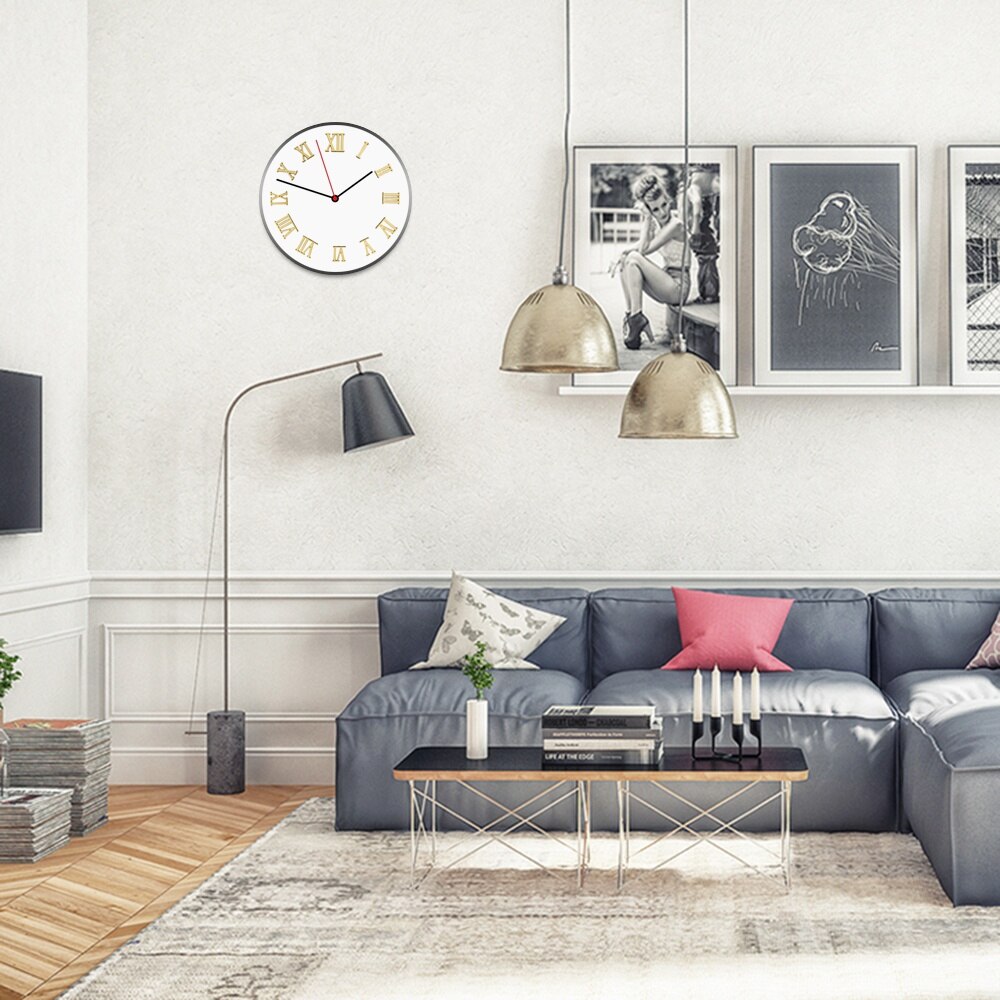 Numeri arabi fai-da-te numeri romani orologio da parete orologio orologi adesivi specchio acrilico fai da te soggiorno fa al quarzo europa Horloge