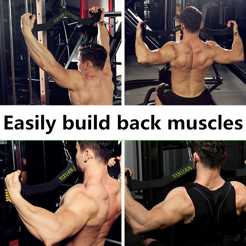 Poignées de Fitness pour Lat tirer vers le bas rameur gymnastique maison Pully câble attache Biceps Triceps dos Blaster barre Machine accessoires