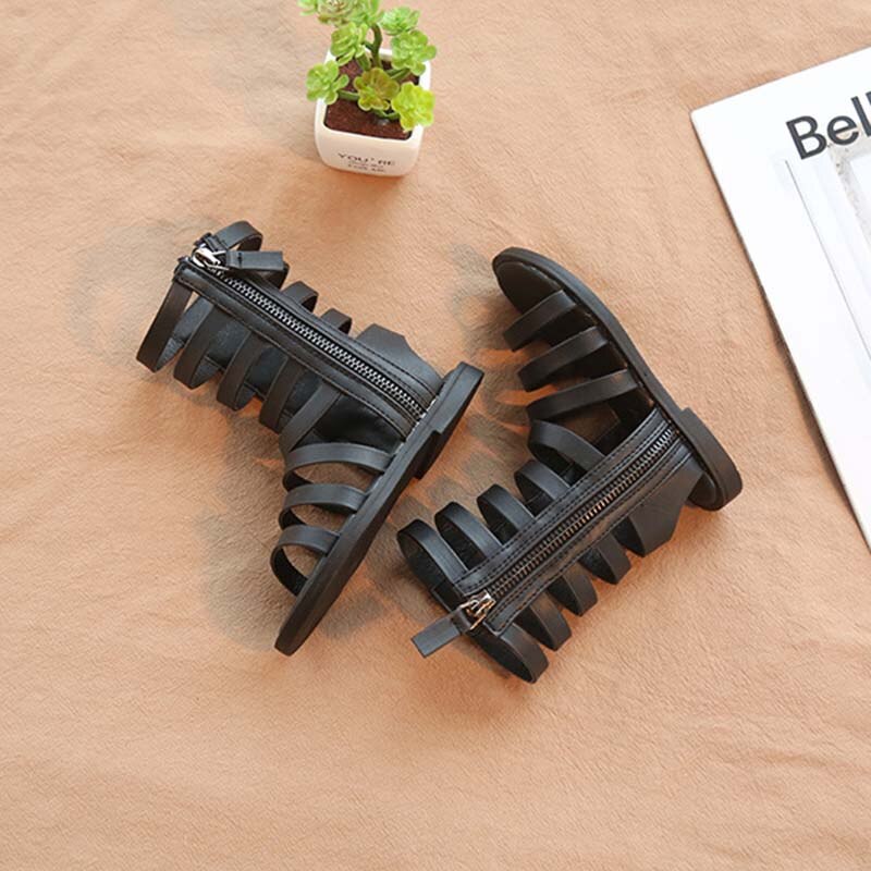 Summer Roman Boots High-top Girls Sandals Kids Gladiator Sandals Toddler Child Girls Shoes