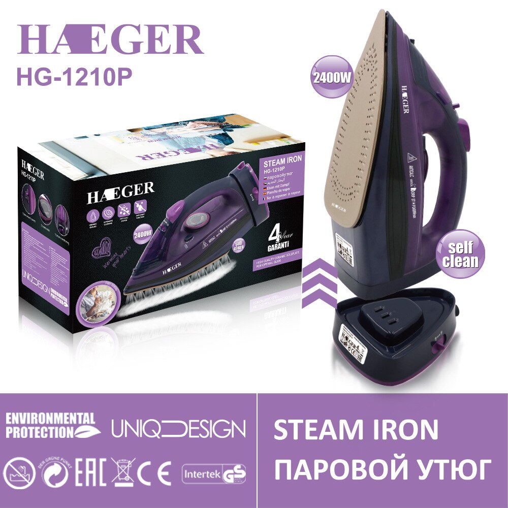 2400w dampstrygejern 5 speed juster trådløs trådløs opladning bærbart tøj strygning damper bærbar keramisk strygesål eu stik