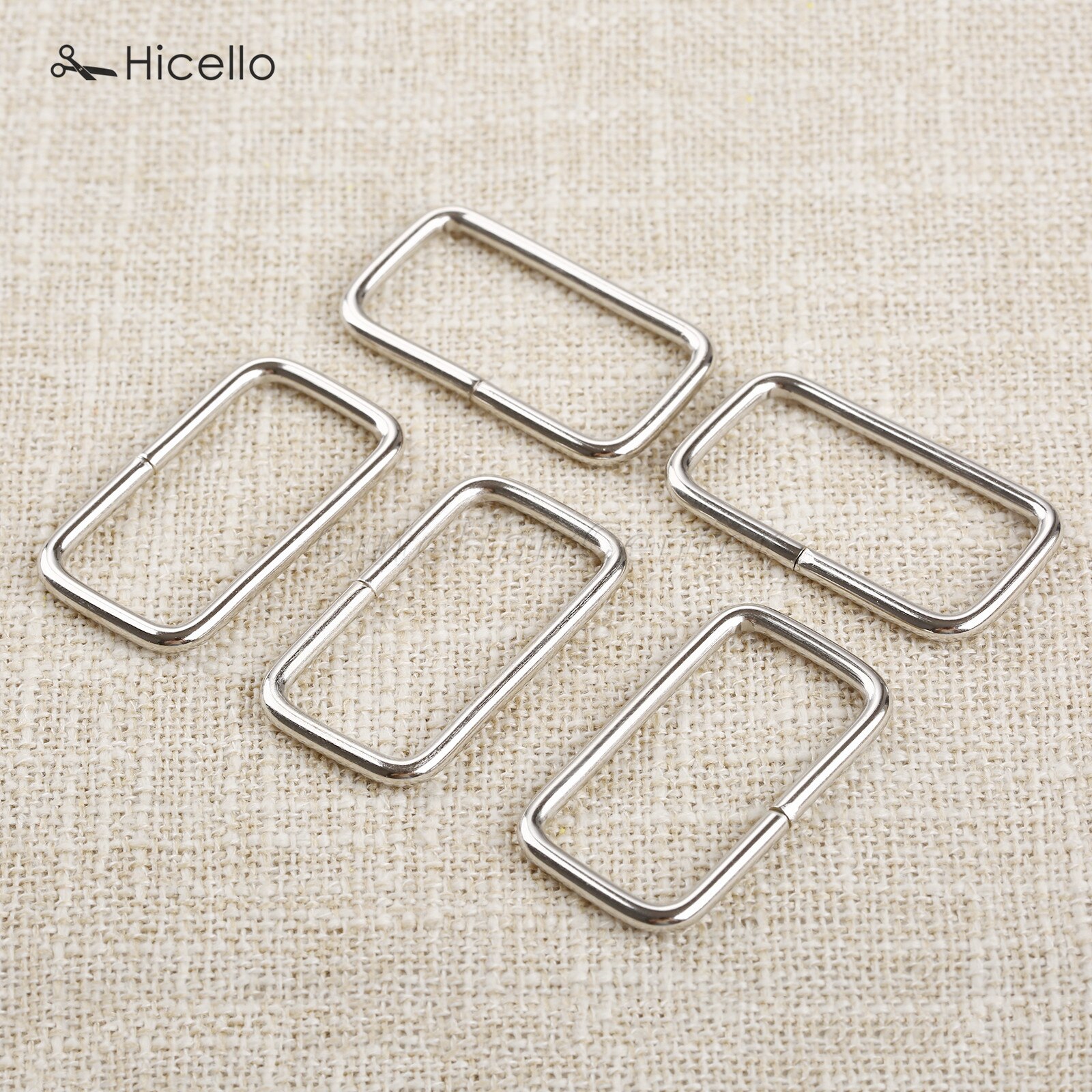 20Pcs/lot Metal square ring buckles Garment Belt DIY Needlework Luggage Sewing handmade Bag purse buttons Bronze Silver Hicello: Silver 32cm 16cm