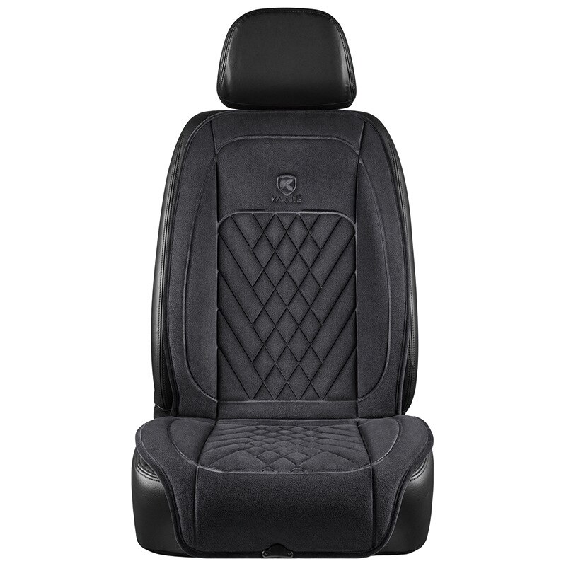 12V/24V Car Seat Heater Lengthen Heated Car Seat Cover Warm Car Heating Mat Universal Winter Electric Heated Seat Cushion: Black 1Pc