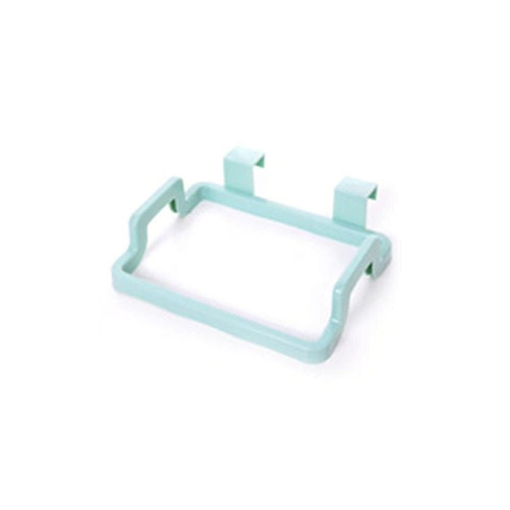 Solid hängande köksskåp skåpdörr baksida sopställning sopställning stil förvaring hink sopsäckar hängande hållare: Grön