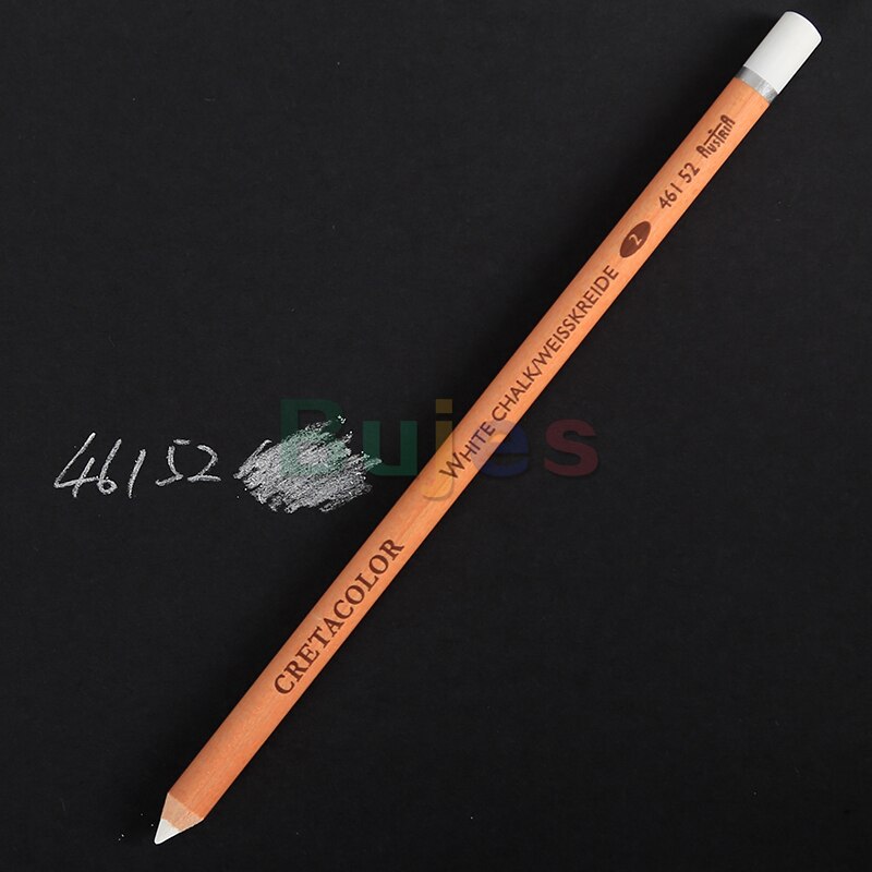 Cretacolor-lápiz de tiza blanca de alto brillo, suministros de arte, Original: 3 pcs 46152
