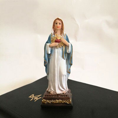 Jomfruens hellige hjerte, jomfru maria, statuen af guds moder, det katolske levn: Default Title