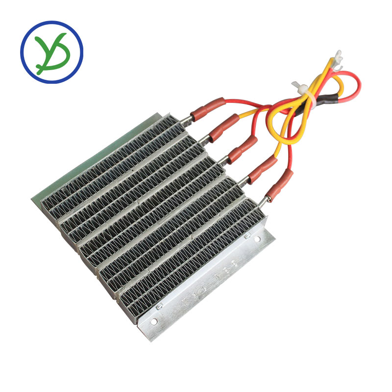 PTC ceramic air heater 48V 1000W conductive type constant temperature ceramic aluminum With wiring