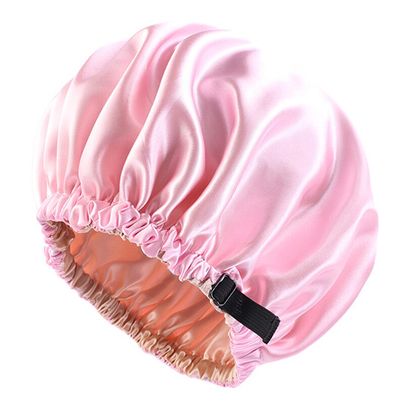 Adjustable Silk Satin Hair Cap For Sleeping Haircare Women Headwear Night Hat: PK