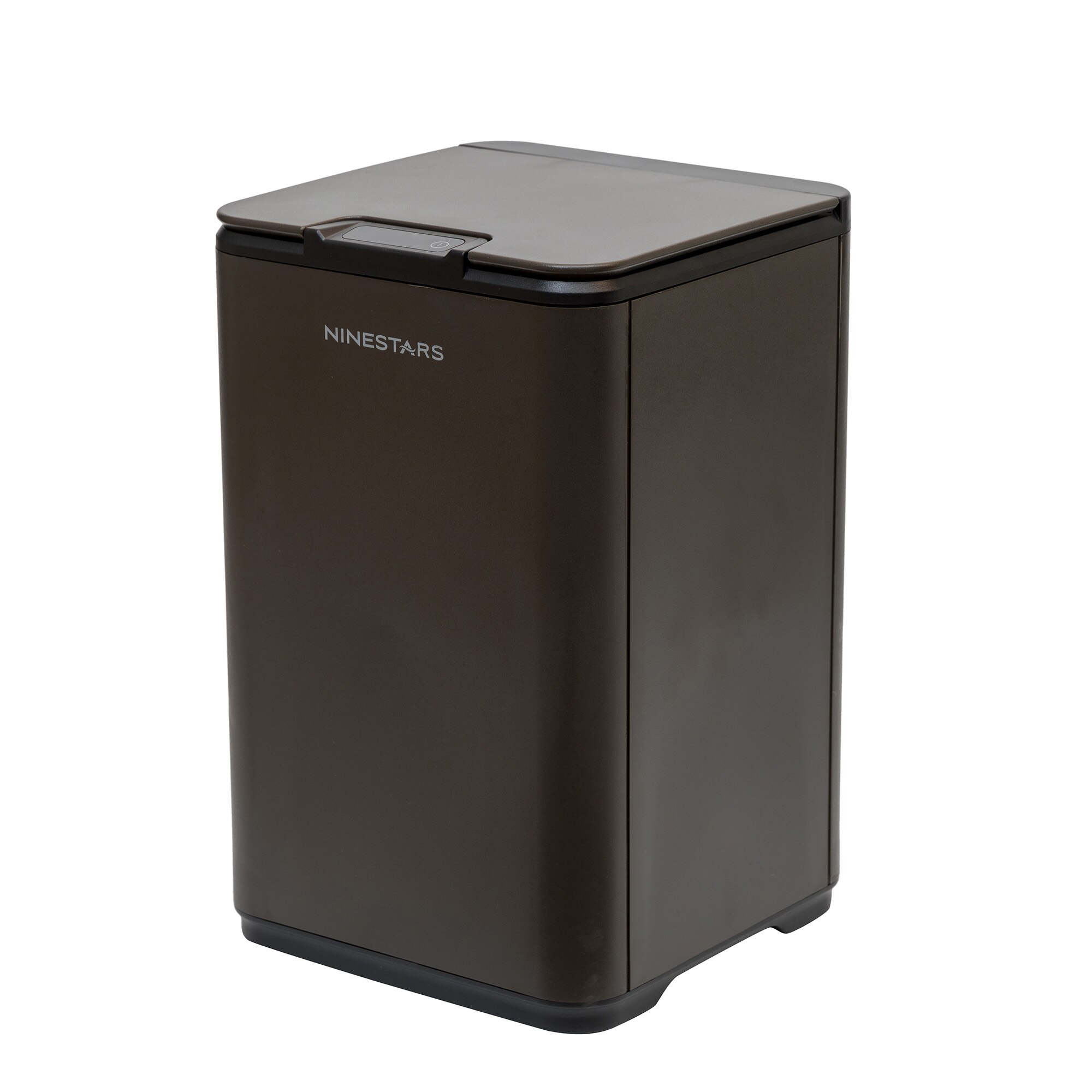 Ninestars 10L automatic trash can plastic waste bin: Black