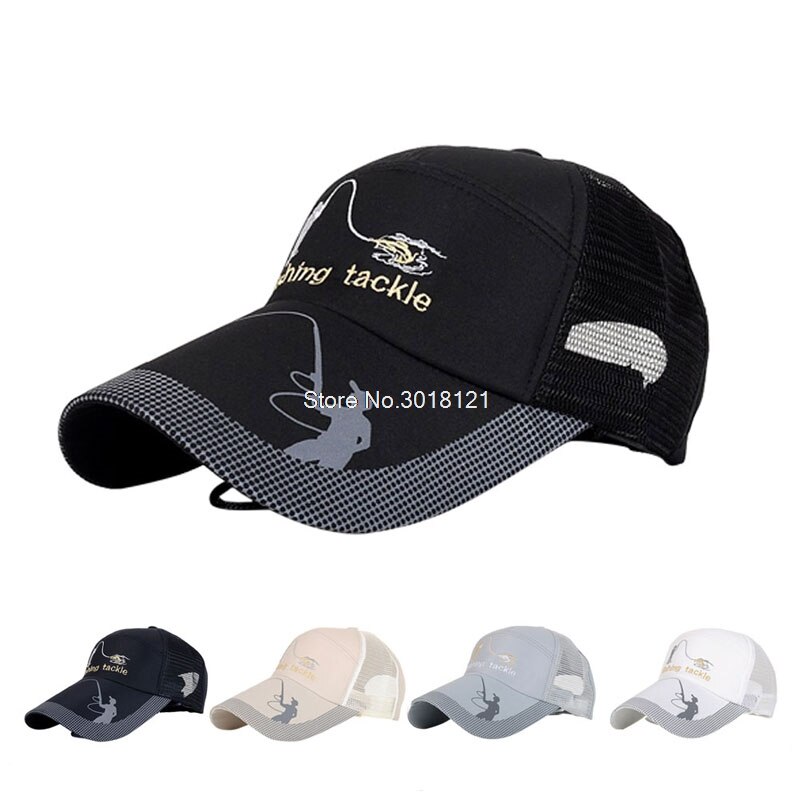 Zomer Golf Baseball Mesh Cap Verstelbare Sport Zonneklep Hoed Unisex vissen Cap
