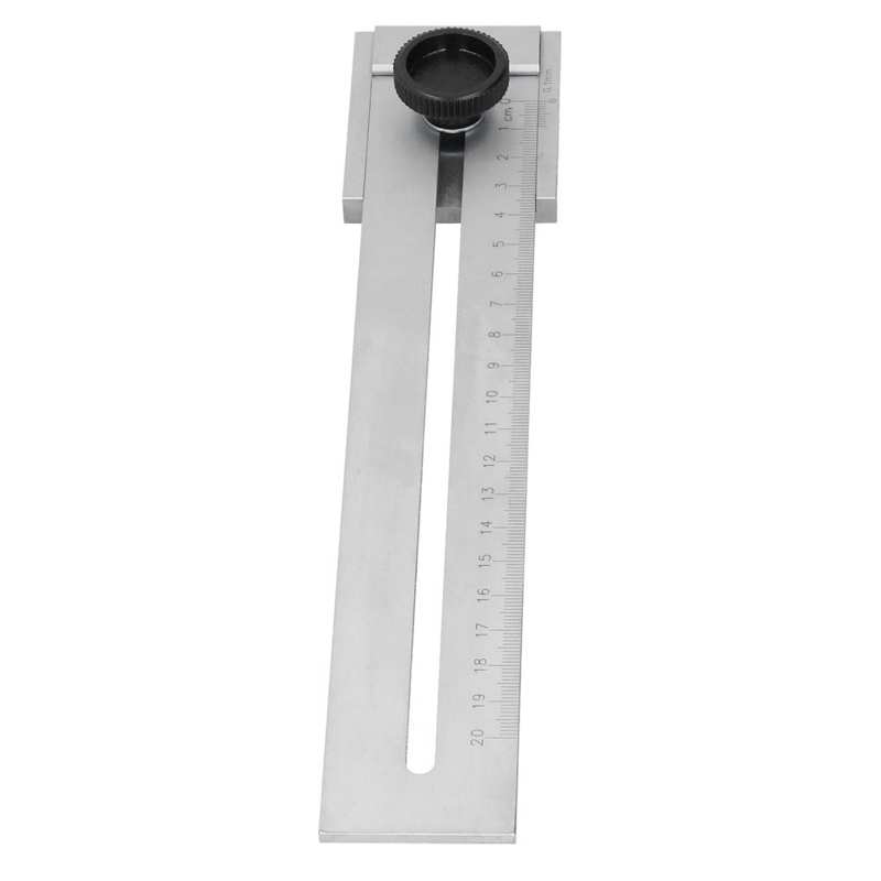 Sliding Line Ruler Accuracy Scribing Woodworking Parallel Carbon Steel Measuring Tool Sliding Line Ruler