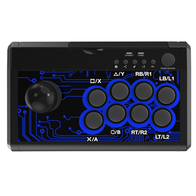 7-In-1 Arcade Fighting Wired Rocker Game Console Game Handle for Switch / PS4 / PS3 / / PC / Tp4-1886