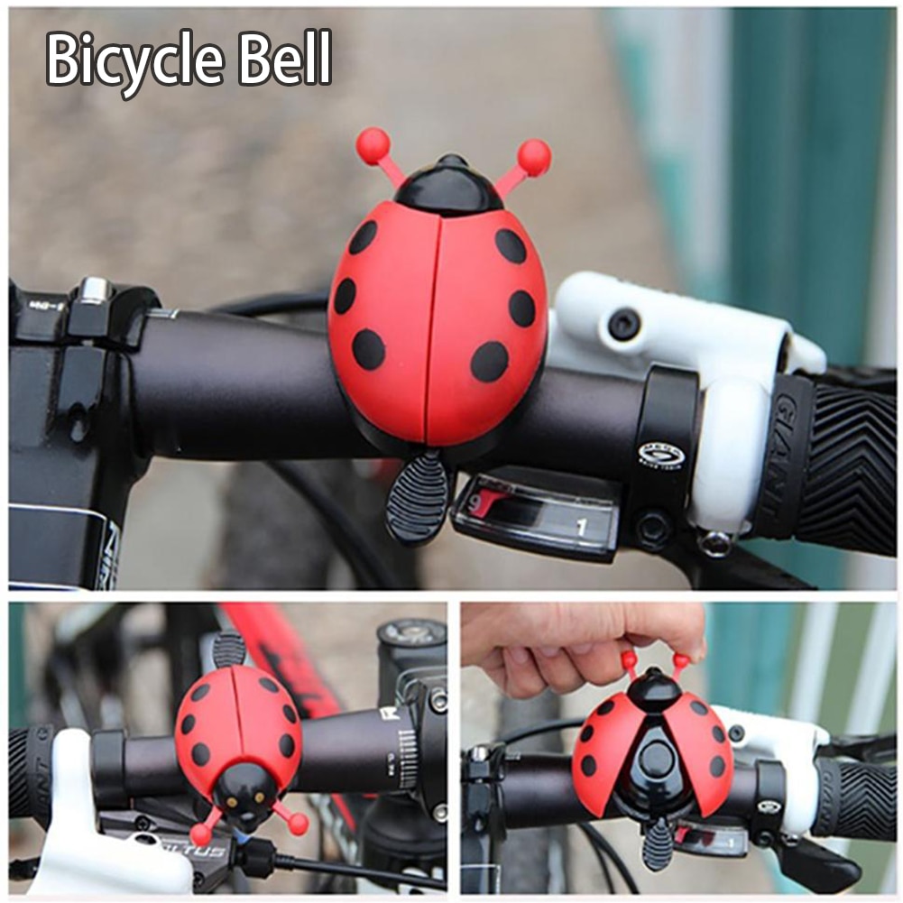 Fiets lieveheersbeestje bel mountainbike leuke bel fiets decoratie bel fiets geluid helder scherpe accessoires