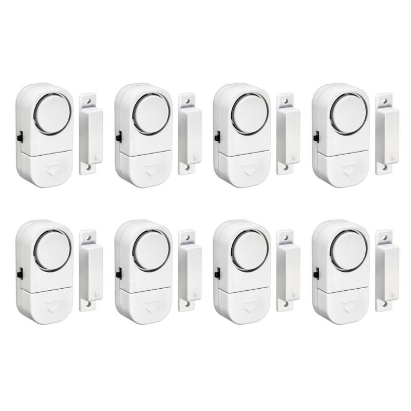 Wireless Home Window Deur Inbreker Alarmsysteem Magnetische Sensor Home Veiligheid Alarmsysteem Standalone Magnetische Sensoren: 8 pcs