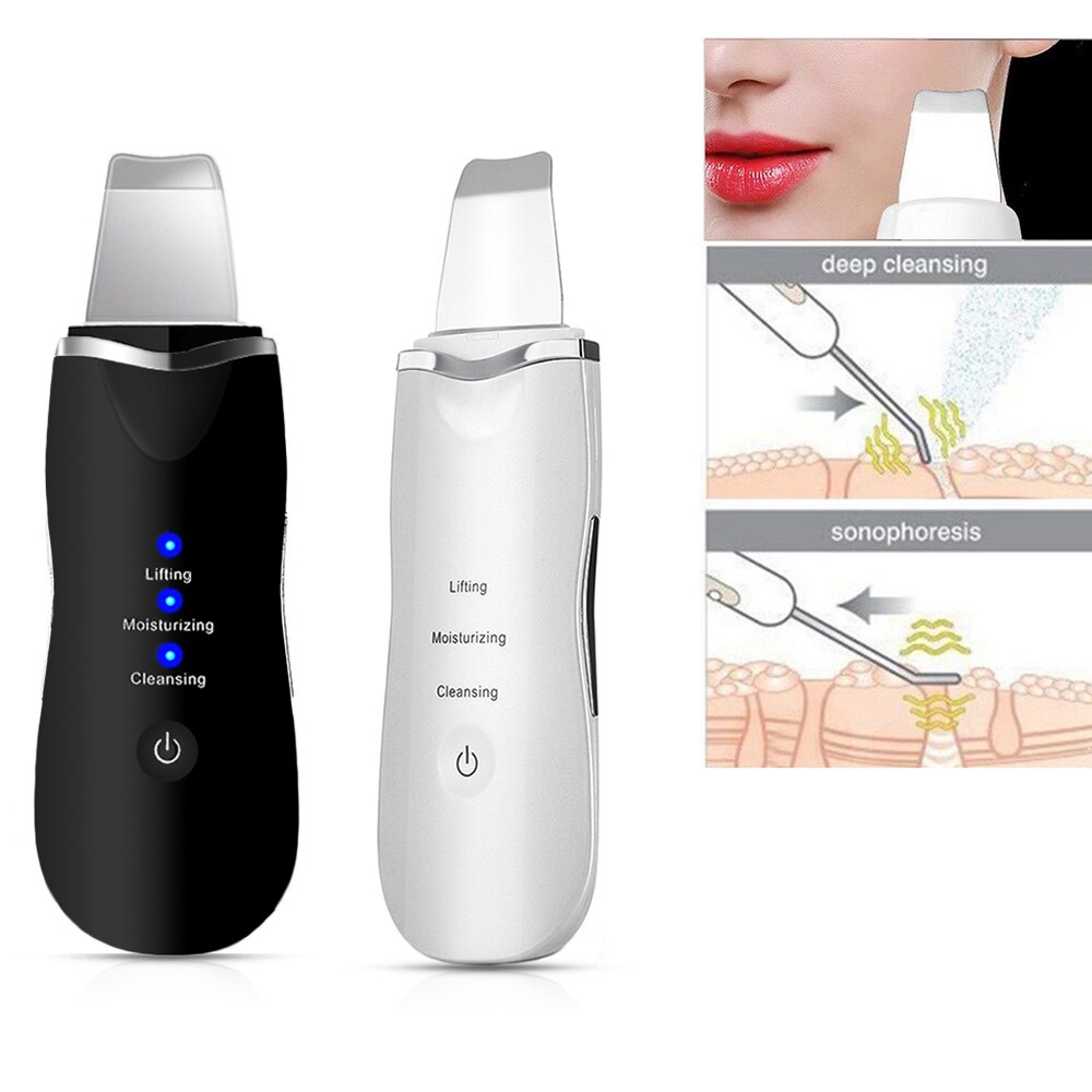 Ultraschall Haut Wäscher Gesichts Peeling Poren Reiniger Peeling Gesicht Mitesser Entferner Spa Nano Sparyer Dampfer Schönheit Werkzeug Bausatz