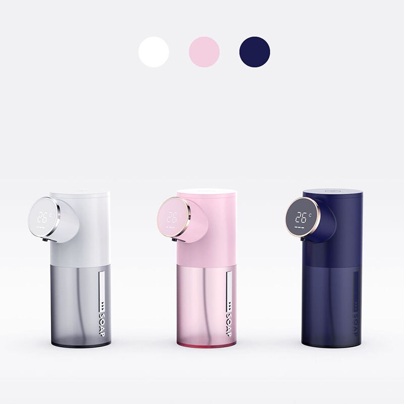 Dispenser di sapone automatico Xiaomi Dispenser di sapone liquido ricaricabile USB da 320ml Display digitale schiuma disinfettante per le mani