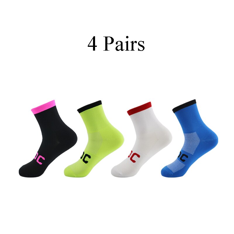 4 Pairs High Elastic Wear Resistant Socks Camping Rock Climbing Socks: m