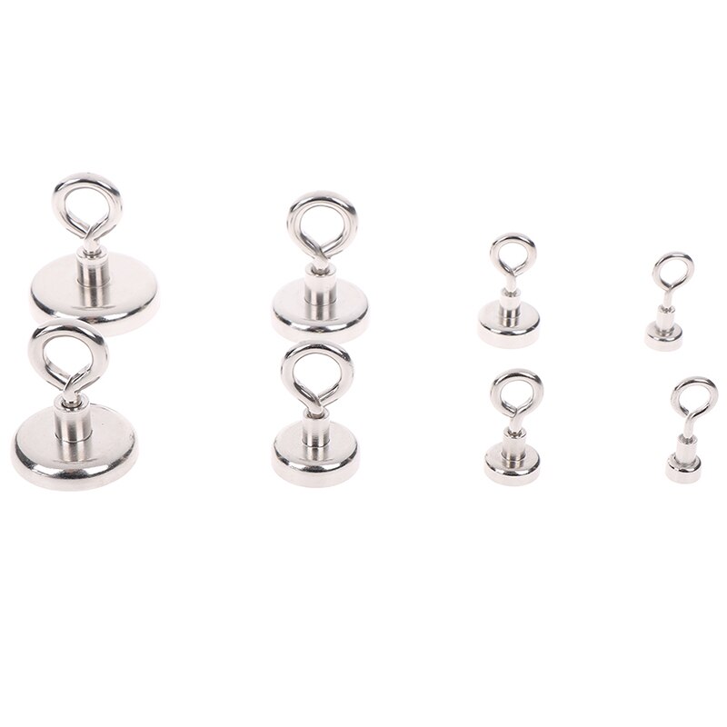 1 Pc Round Strong Neodymium Magnet Round Pulling Force River Fishing Magnetic Hooks