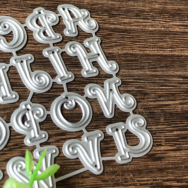 102*69mm Bone Hoofdstad Alfabet Brief Metalen Sterft Stansmessen Scrapbooking Embossing Sterft Snijd Stencils DIY Kaarten Craft sterft