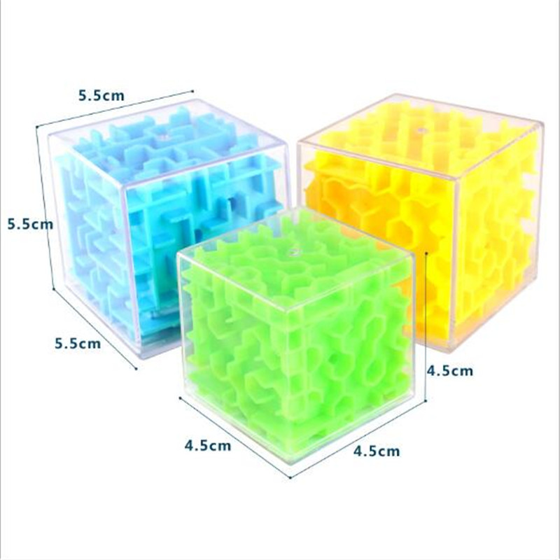 3D Cube Puzzle Maze Toys Balance Hand Game Adult Stress Relief Toys Brain Challenge Education Toys For Children