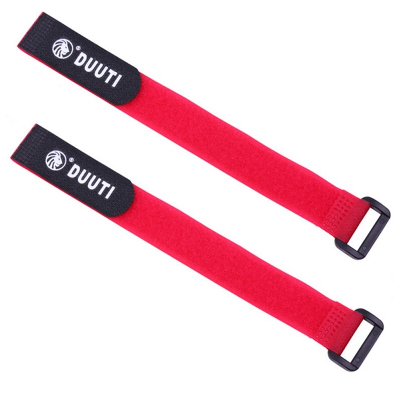 2 stk/parti cykel cykel styr rem holder cykel lommelygte bindereb bandager udendørs sport ridning pumpe flaske stropper: Rød