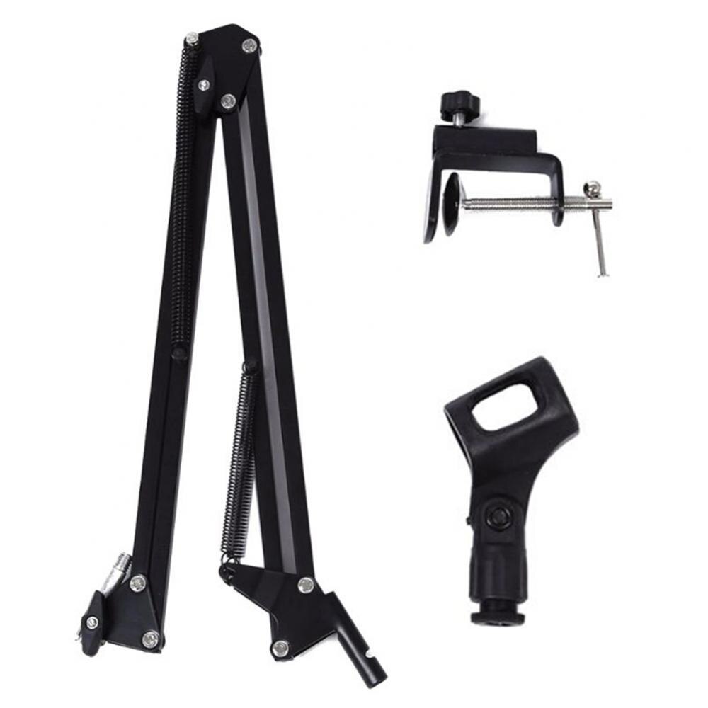 Adjustable Removable Stable Desktop Table Top Microphone Stand Bracket with Clip: Default Title