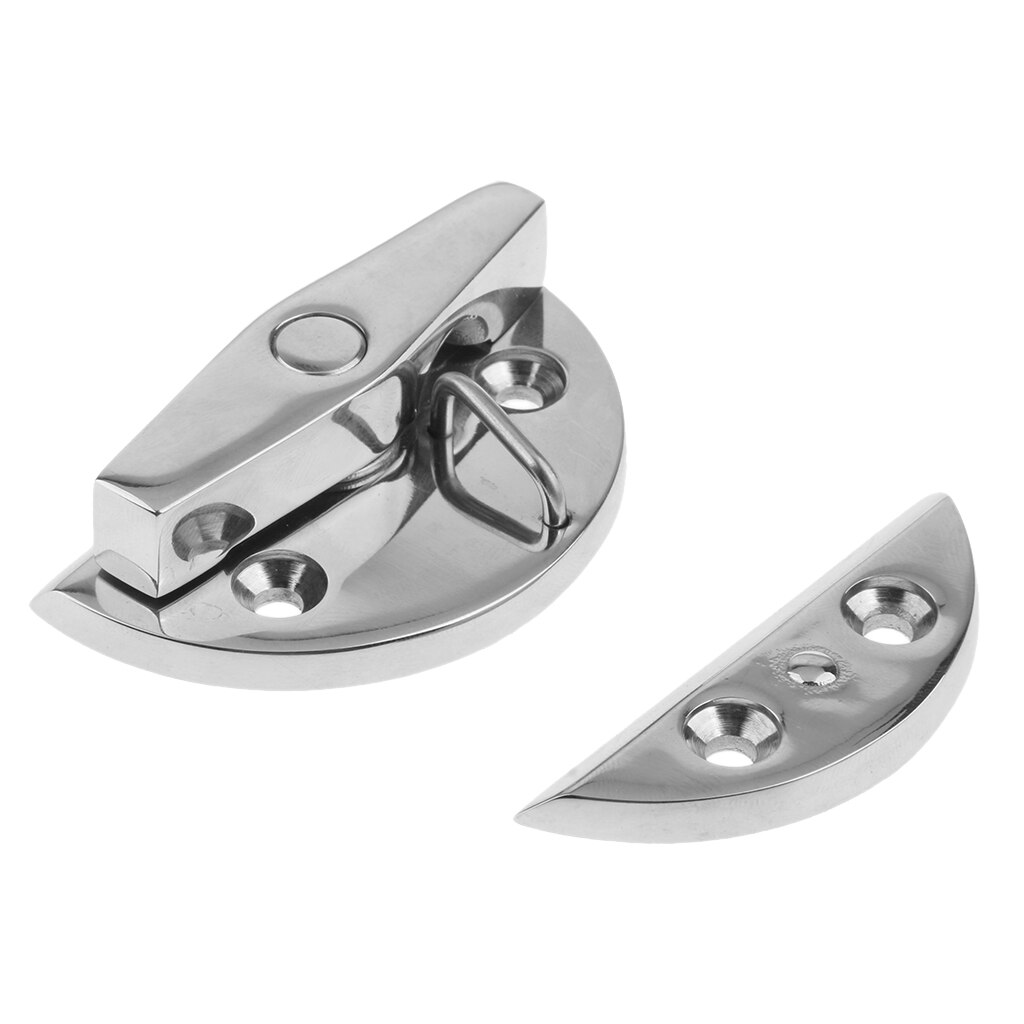 55mm 2.17Inch Boat Twist Lock Round Door Cabinet Hatch Catch Latch Stainless Steel