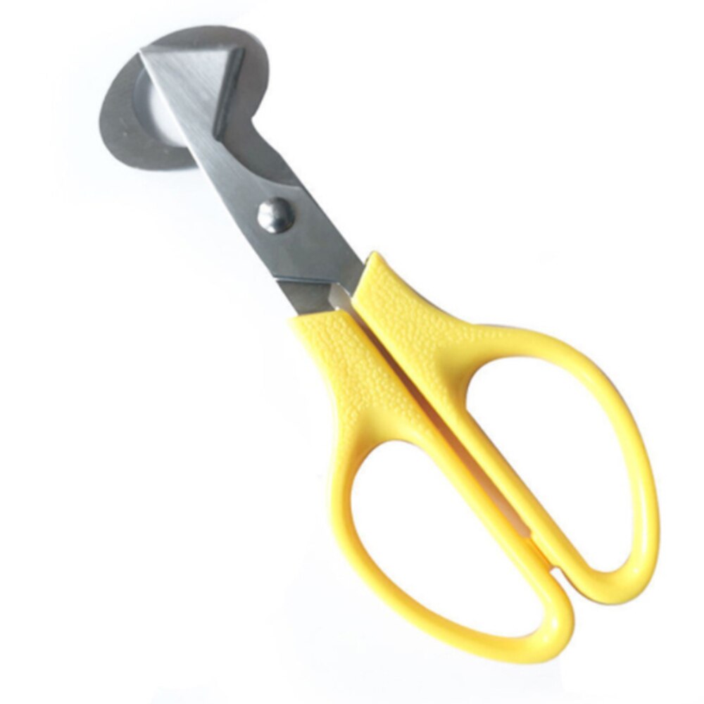 Quail Egg Scissors Eggshell Cutter Stainless Steel Quail Pigeon Bird Quail Eggs Cutter Opener Cracker Kitchen Clipper Tool: Yellow