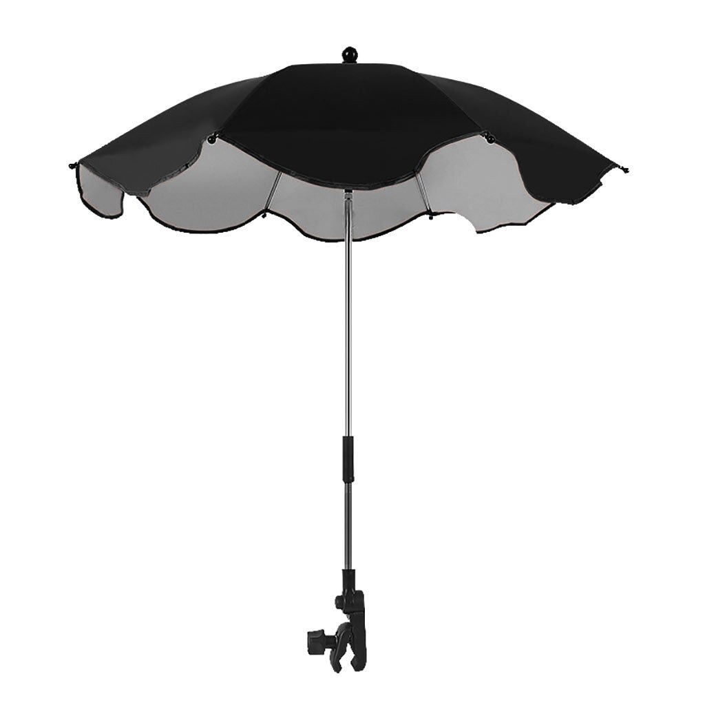 Universal baby barnevogn paraply skygge paraply uv parasol til klapvogn klapvogn ren farve paraplyer udendørs regnudstyr: 1