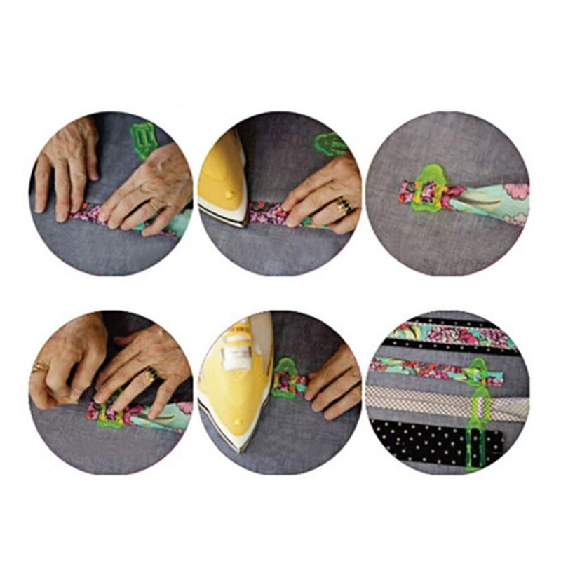 Biaisbandmakerset, jelly roll-gereedschap voor het naaien, quilten, vouwen van stroken, naaigereedschap, naaiaccessoires