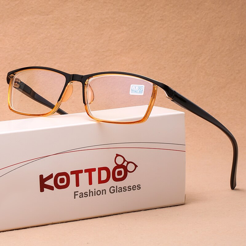 Gafas para miopía con montura pequeña para hombre y mujer, anteojos con dioptrías ópticas, a la , antiluz azul, 1,0-1,5-2,0-2,5-3,0