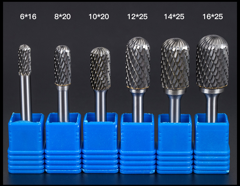 1pc solid carbide tungsten steel milling cutter,6mm shank C type Metal electric grinding head,Polishing tool