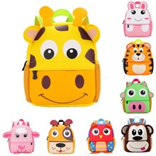 Leuke Kid Peuter Schooltassen Rugzak Kleuterschool Kinderen Meisjes Jongens Schooltas 3D Cartoon Dier Zak