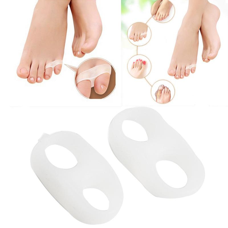 1 Pairs Siliconen Teen Gel Correctie Hallux Valgus Relief Pijn Grote Teen Pinkie Duim Separator Voetverzorging Guard Voor dagelijks Gebruik: Default Title