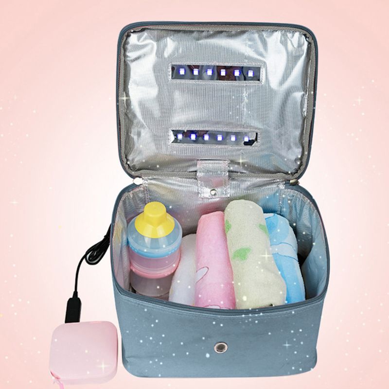 UV Sterilizer Bag USB UV Disinfection Bag Multifunction Portable Sterilizer Bag for Jewelry /Clothes/Underwear /Bottle